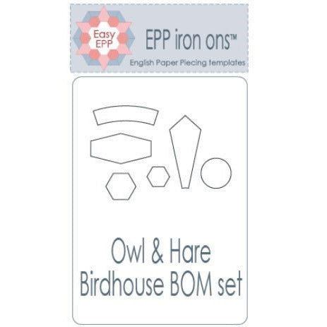'Owl & Hare Hollow' IRON-ON EPP PAPERS for HSP 2023 BOM