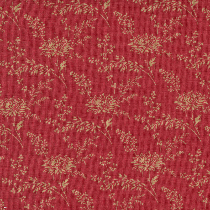 French General Wildflowers on Red - 13914-11