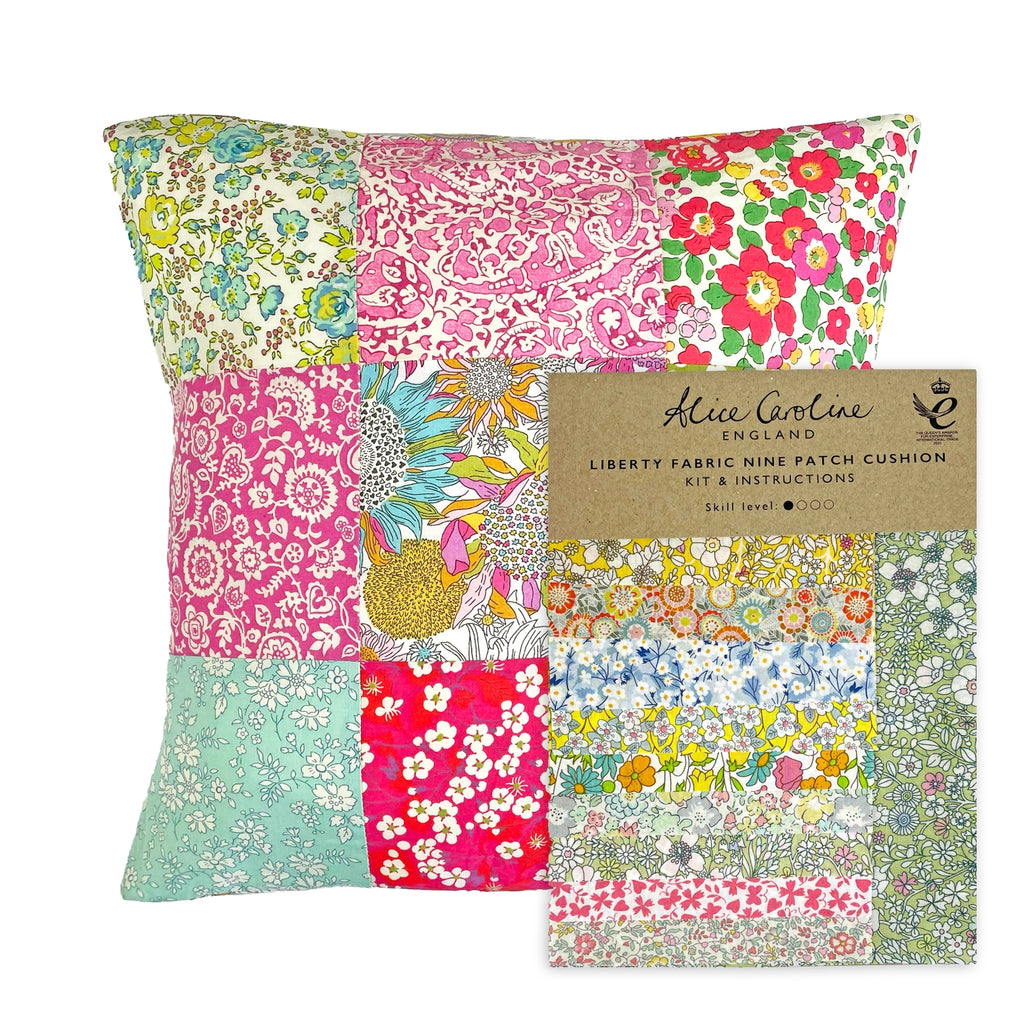 Nine Patch Cushion Kit - Alice Caroline Liberty Tana Lawn kit