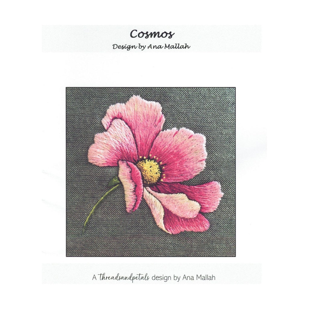 Cosmos Embroidery Pattern - Design by Ana Mallah