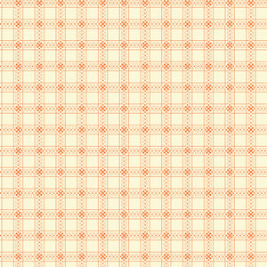 Orange Check Print DH2015 Orange - Stonleigh