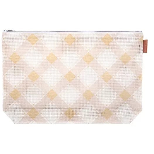 Burlap Mad for Plaid Project Bag It's Sew Emma