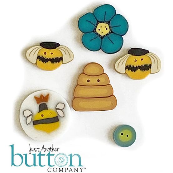 Queen Bee Bag Button Embellishment Pack