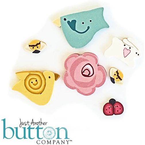 Spring Bag Button Embellishment Pack