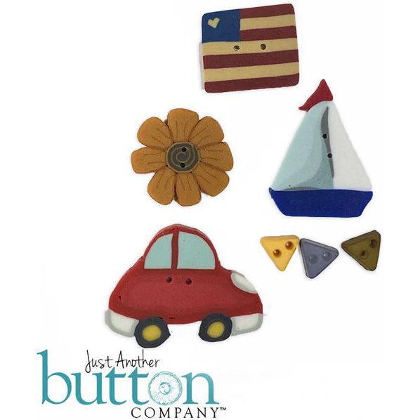 Summer Bag Button Embellishment Pack