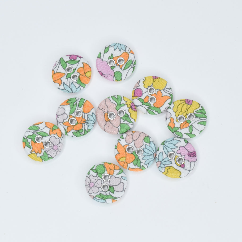 16mm Poppy Forest A Liberty Tana Lawn Buttons