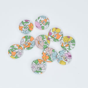 16mm Poppy Forest A Liberty Tana Lawn Buttons