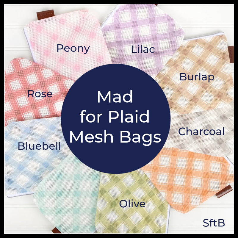 Mad for Plaid Mesh Project Bag It's Sew Emma