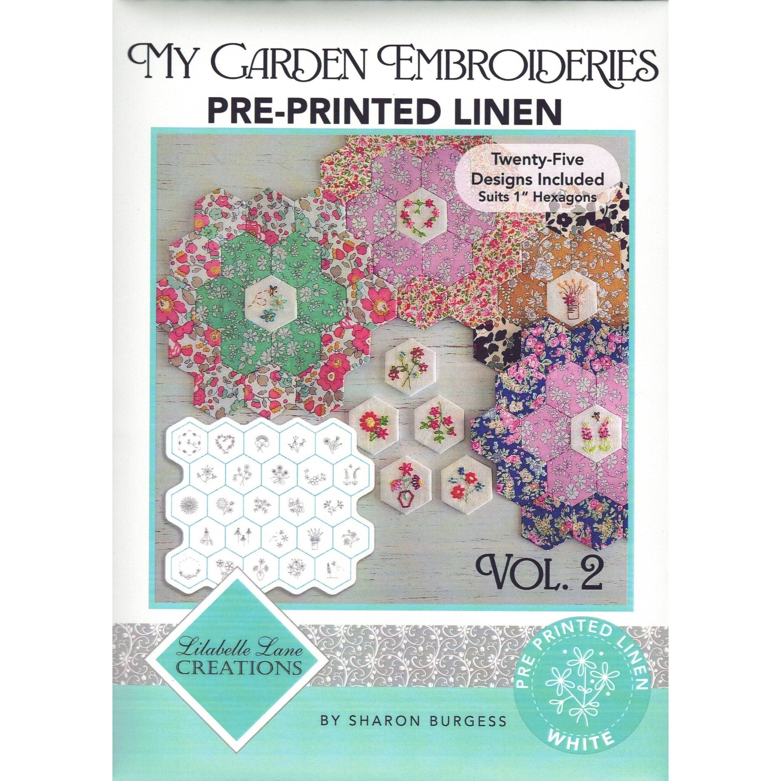 My Garden Embroideries Pre Printed Linen Vol 2
