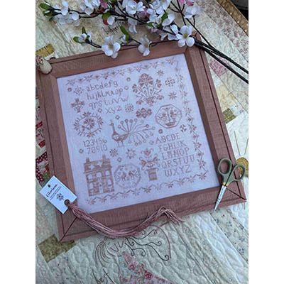 Pink Peacock Sampler - by Pansy Patch Quilts & Stitchery