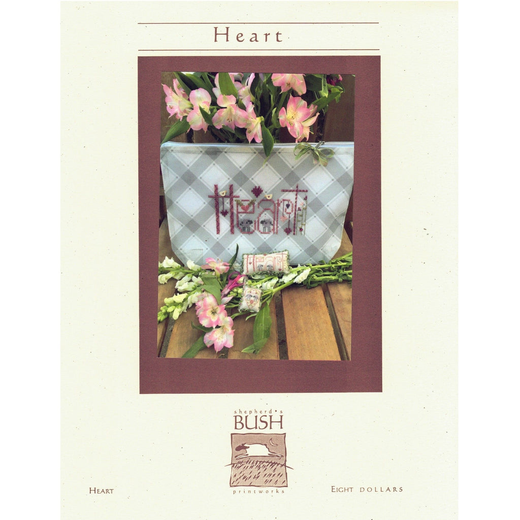 Heart Bag Cross Stitch Pattern by Shepherd's Bush