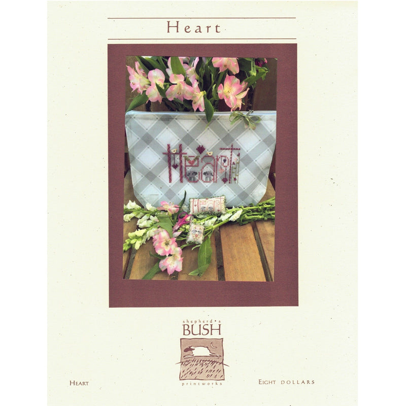 Heart Bag Cross Stitch Pattern by Shepherd's Bush