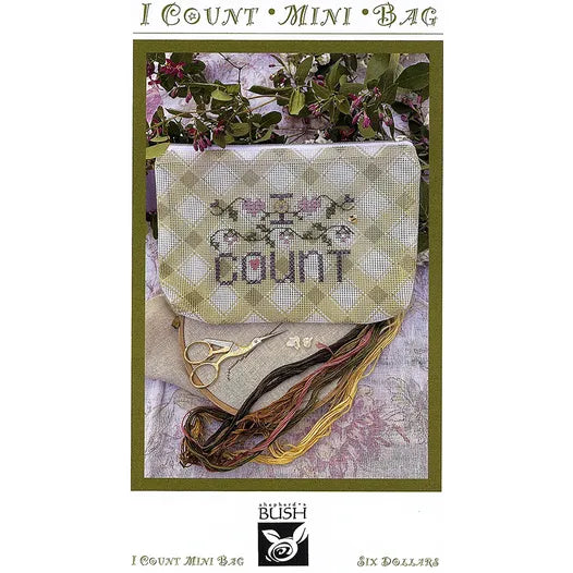 I Count Mini Bag Cross Stitch Pattern by Shepherd's Bush