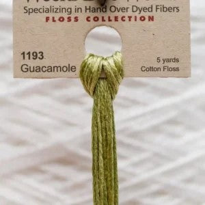 Guacamole 1193 Weeks Dye Works 6-Strand Hand-Dyed Embroidery Floss