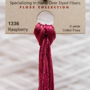 Raspberry 1336 Weeks Dye Works 6-Strand Hand-Dyed Embroidery Floss