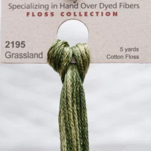 Grassland 2195 Weeks Dye Works 6-Strand Hand-Dyed Embroidery Floss