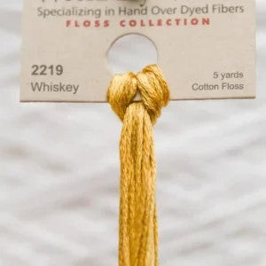 Whiskey 2219 Weeks Dye Works 6-Strand Hand-Dyed Embroidery Floss
