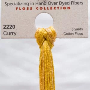 Curry 2220 Weeks Dye Works 6-Strand Hand-Dyed Embroidery Floss