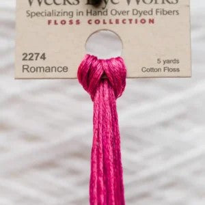 Romance 2274 Weeks Dye Works 6-Strand Hand-Dyed Embroidery Floss