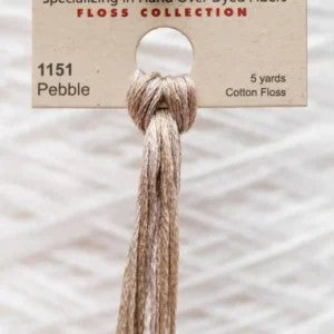 Pebble 1151 Weeks Dye Works 6-Strand Hand-Dyed Embroidery Floss