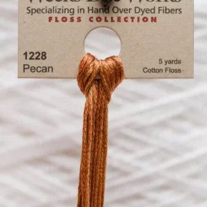 Pecan 1228 Weeks Dye Works 6-Strand Hand-Dyed Embroidery Floss