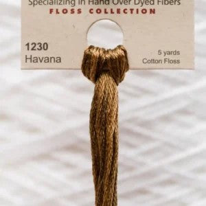 Havana 1230 Weeks Dye Works 6-Strand Hand-Dyed Embroidery Floss