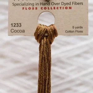 Cocoa 1233 Weeks Dye Works 6-Strand Hand-Dyed Embroidery Floss
