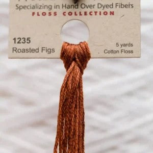 Roasted Figs 1235 Weeks Dye Works 6-Strand Hand-Dyed Embroidery Floss