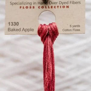 Baked Apple 1330 Weeks Dye Works 6-Strand Hand-Dyed Embroidery Floss