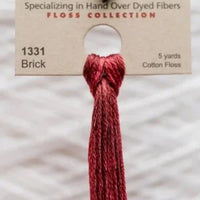 Brick 1331 Weeks Dye Works 6-Strand Hand-Dyed Embroidery Floss