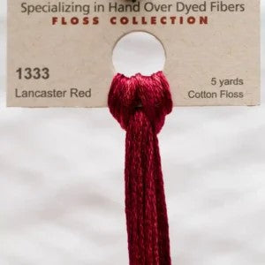 Lancaster Red 1333 Weeks Dye Works 6-Strand Hand-Dyed Embroidery Floss