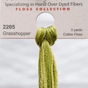Grasshopper 2205 Weeks Dye Works 6-Strand Hand-Dyed Embroidery Floss
