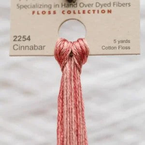 Cinnabar 2254 Weeks Dye Works 6-Strand Hand-Dyed Embroidery Floss