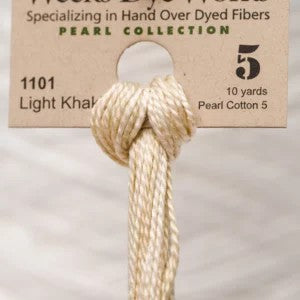 Light Khaki 1101 Weeks Dye Works Perle 5 Thread