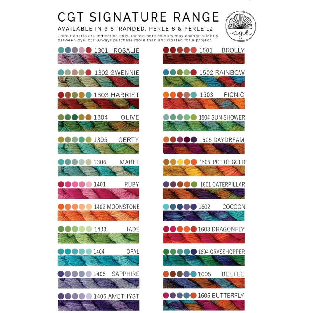 Signature Range CGT - numbers 1000 - 2105