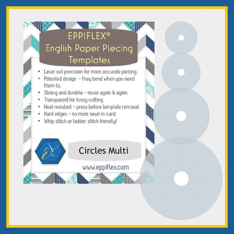 Circles Multi Size Pack 3/8" to 4" - Eppiflex Templates