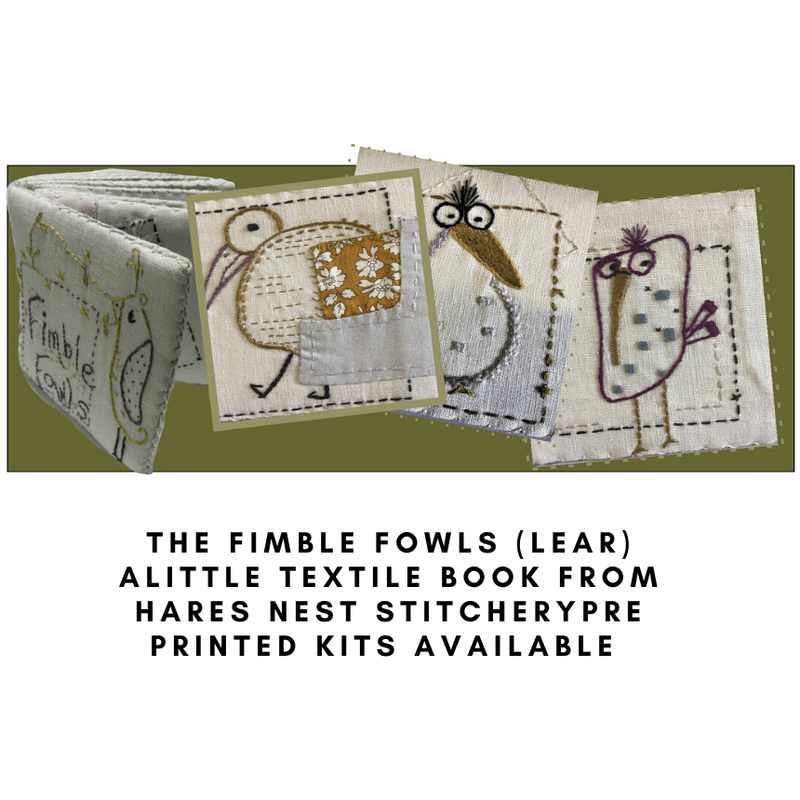 The Fimble Fowles - The Booklet ... Starter Kit - Hare's Nest Stitchery Kit