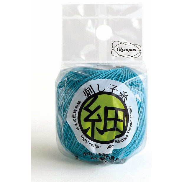 Fine Sashiko Thread 80m Ball - Electric Blue STF-217